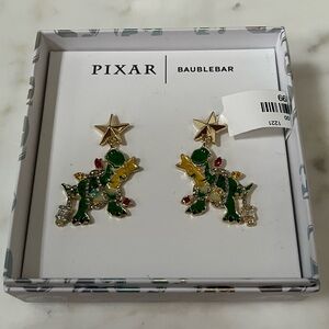 Pixar BaubleBar Toy Story Dinosaur Rex Christmas Lights Earrings